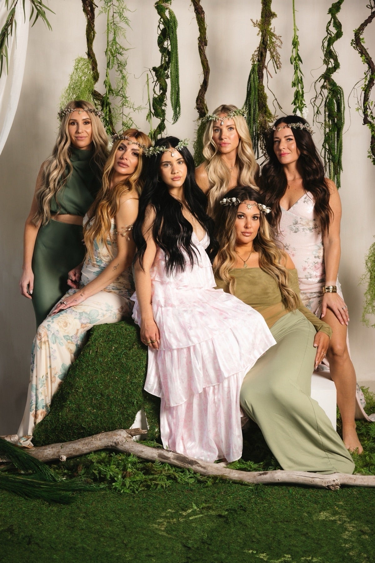 The women of Hair Garden among ferns and blooms